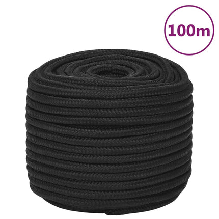 tovværk til båd 14 mm 100 m polypropylen sort