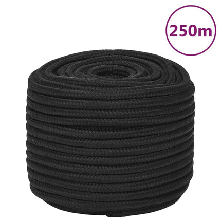 tovværk til båd 14 mm 250 m polypropylen sort