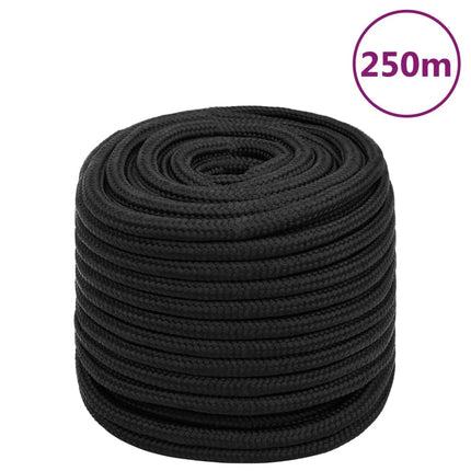 tovværk til båd 16 mm 250 m polypropylen sort