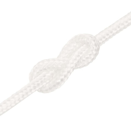 tovværk til båd 4 mm 25 m polypropylen hvid