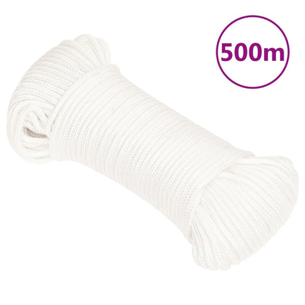 tovværk til båd 4 mm 500 m polypropylen hvid