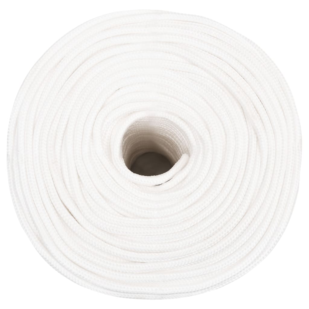 tovværk til båd 6 mm 50 m polypropylen hvid