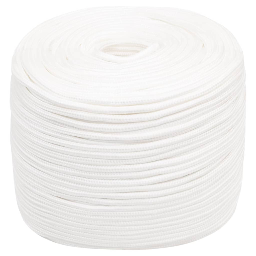 tovværk til båd 10 mm 25 m polypropylen hvid