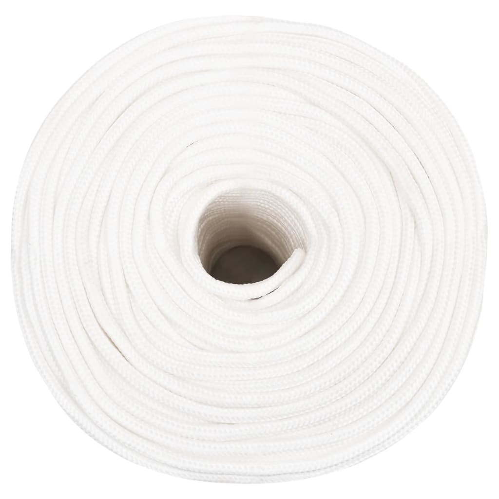 tovværk til båd 10 mm 25 m polypropylen hvid