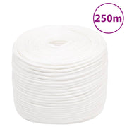 tovværk til båd 10 mm 250 m polypropylen hvid