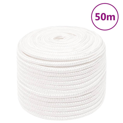 tovværk til båd 12 mm 50 m polypropylen hvid