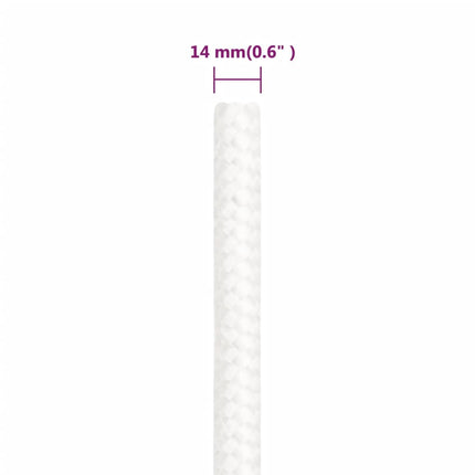 tovværk til båd 14 mm 250 m polypropylen hvid