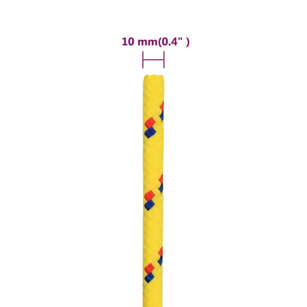 tovværk til båd 10 mm 50 m polypropylen gul