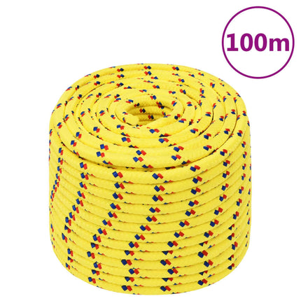 tovværk til båd 14 mm 100 m polypropylen gul