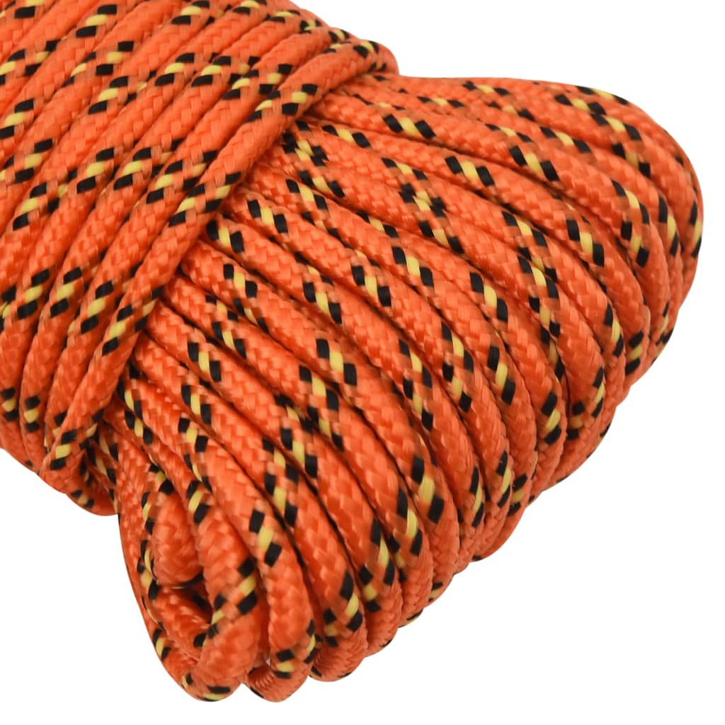 tovværk til båd 4 mm 500 m polypropylen orange