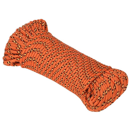 tovværk til båd 5 mm 25 m polypropylen orange