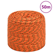 tovværk til båd 8 mm 50 m polypropylen orange