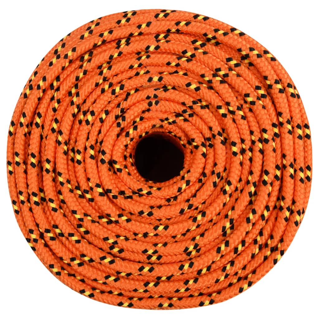tovværk til båd 8 mm 50 m polypropylen orange