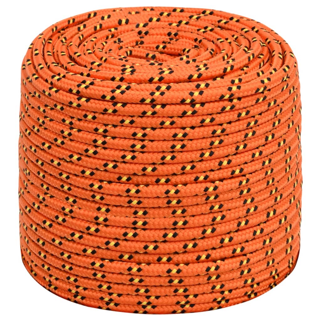 tovværk til båd 8 mm 250 m polypropylen orange
