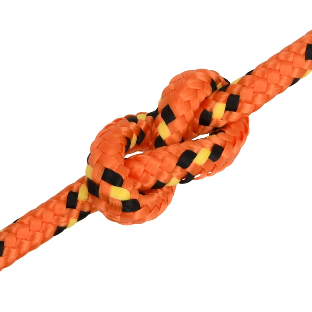tovværk til båd 8 mm 250 m polypropylen orange