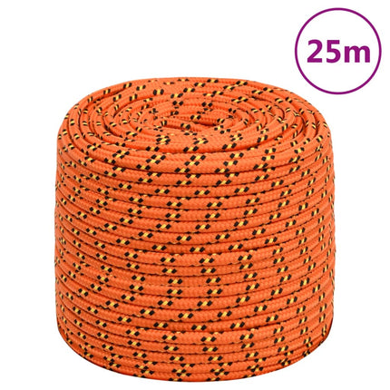 tovværk til båd 10 mm 25 m polypropylen orange