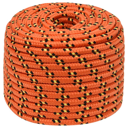 tovværk til båd 12 mm 50 m polypropylen orange