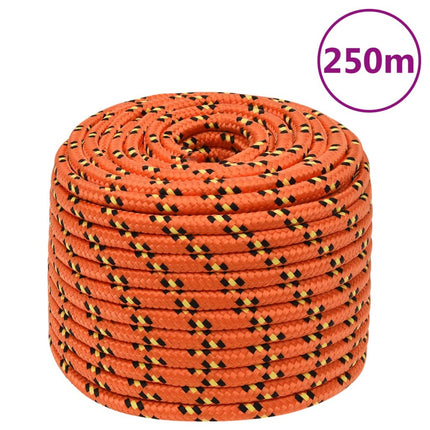 tovværk til båd 14 mm 250 m polypropylen orange