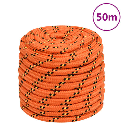 tovværk til båd 18 mm 50 m polypropylen orange