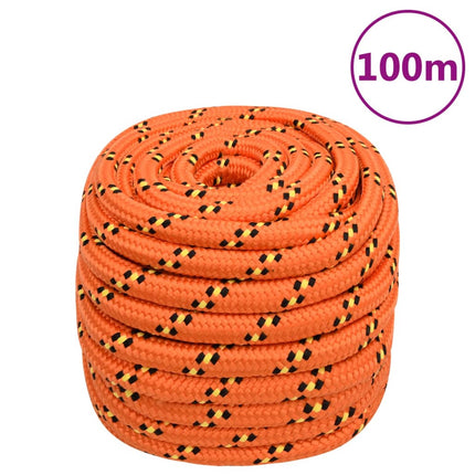 tovværk til båd 20 mm 100 m polypropylen orange