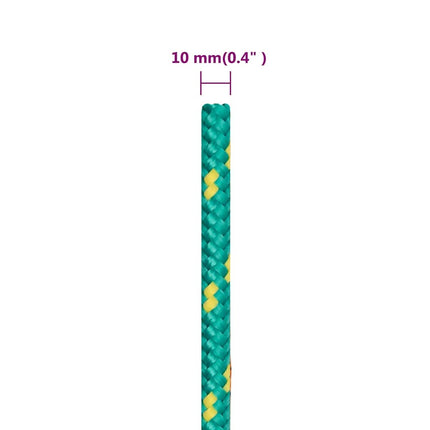 tovværk til båd 10 mm 25 m polypropylen grøn