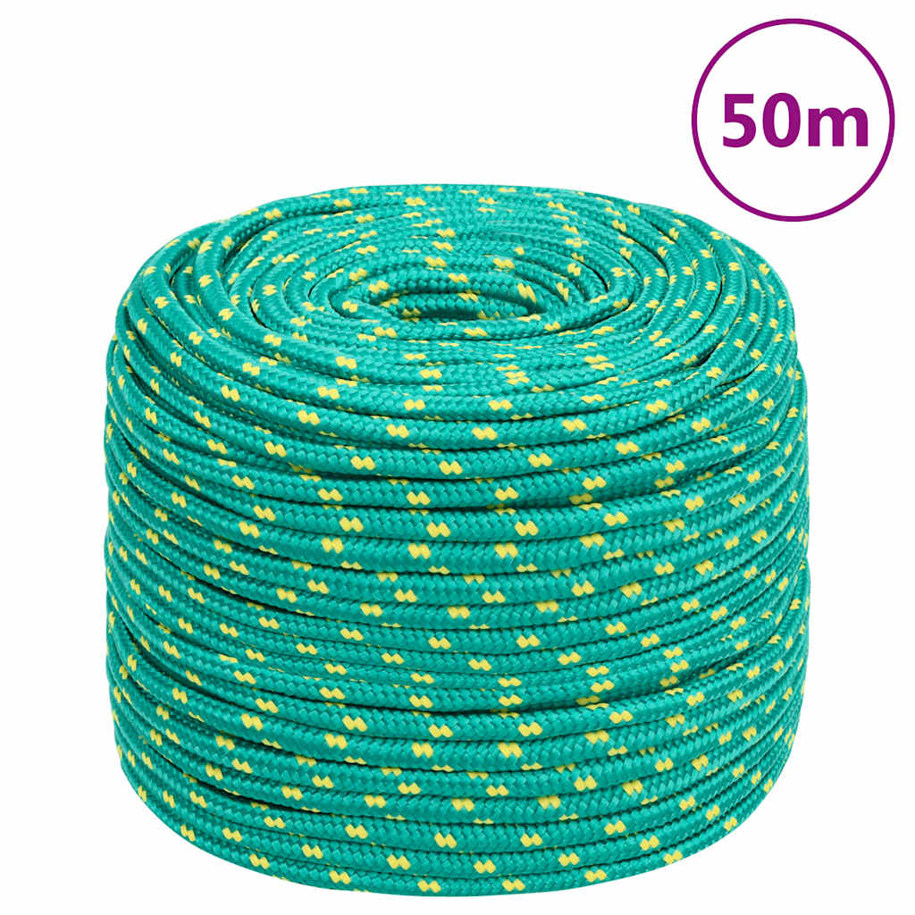 tovværk til båd 10 mm 50 m polypropylen grøn