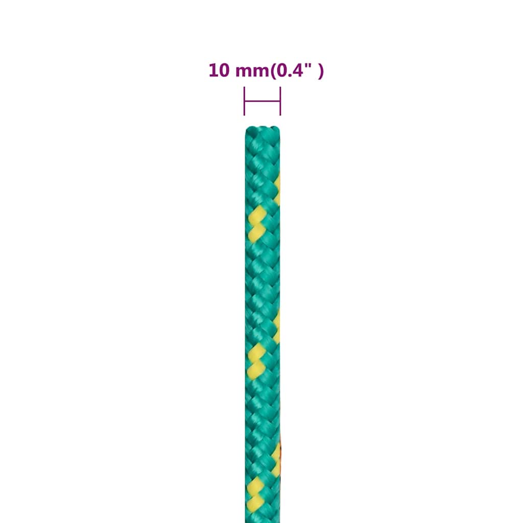 tovværk til båd 10 mm 50 m polypropylen grøn