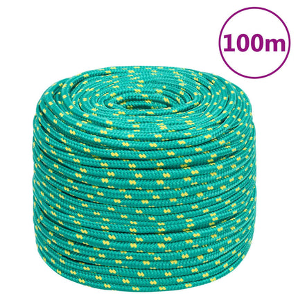 tovværk til båd 10 mm 100 m polypropylen grøn