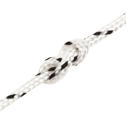 flettet tovværk 2 mm x 50 m polyester hvid