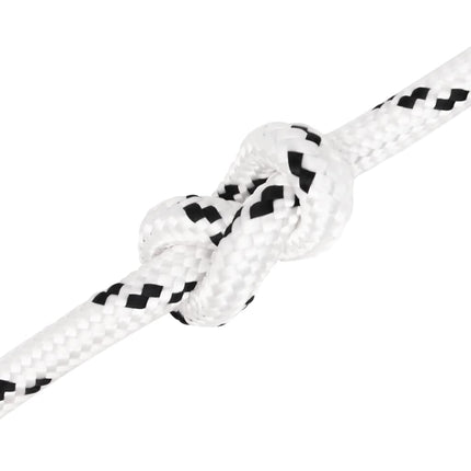 flettet tovværk 14 mm x 25 m polyester hvid