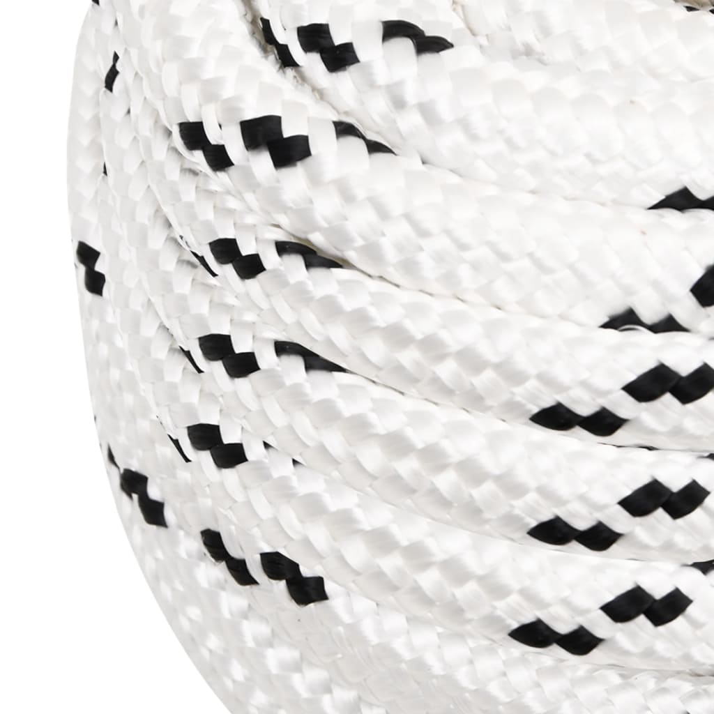 arbejdsreb 16 mm 100 m polyester hvid