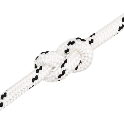 flettet tovværk 18 mm x 25 m polyester hvid