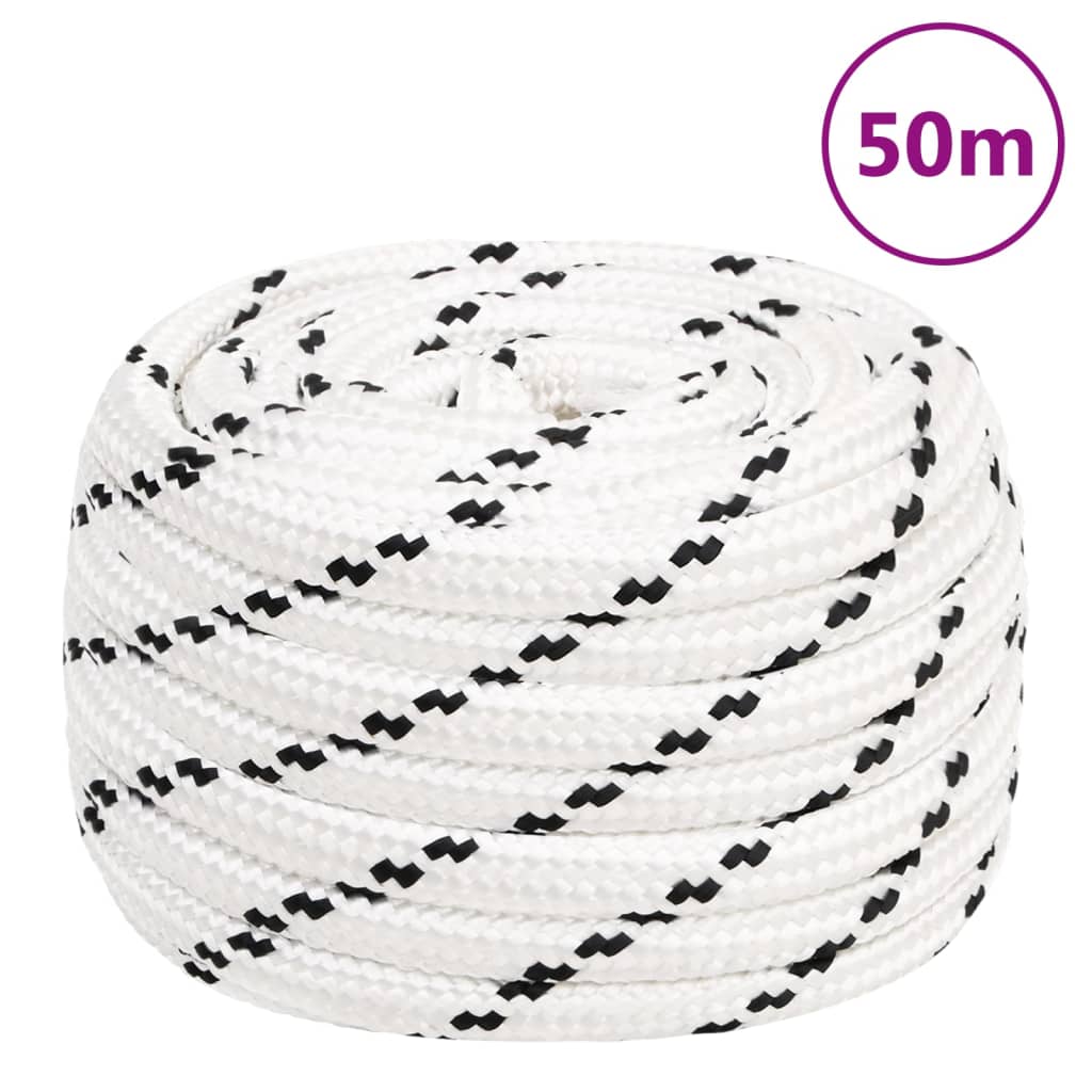 arbejdsreb 18 mm 50 m polyester hvid billede