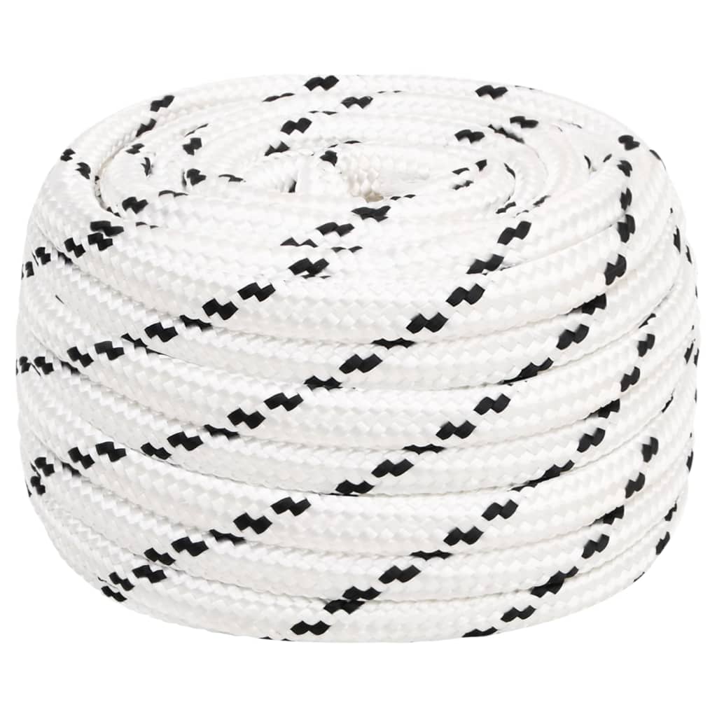 arbejdsreb 18 mm 50 m polyester hvid