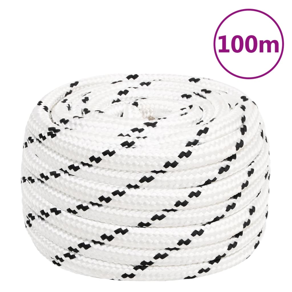 arbejdsreb 18 mm 100 m polyester hvid billede