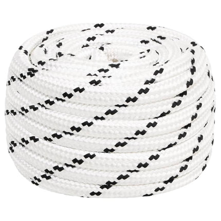 arbejdsreb 20 mm 25 m polyester hvid