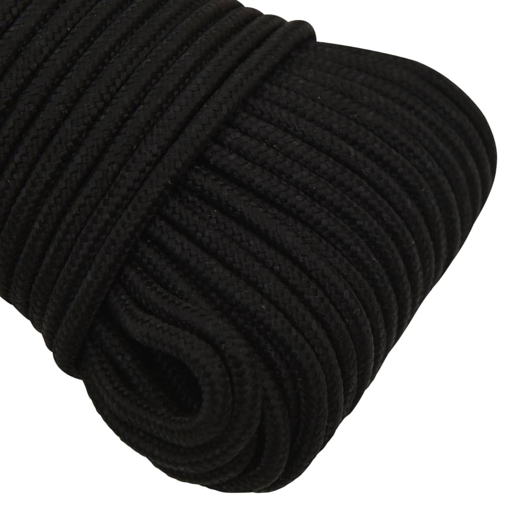 arbejdsreb 3 mm 500 m polyester sort