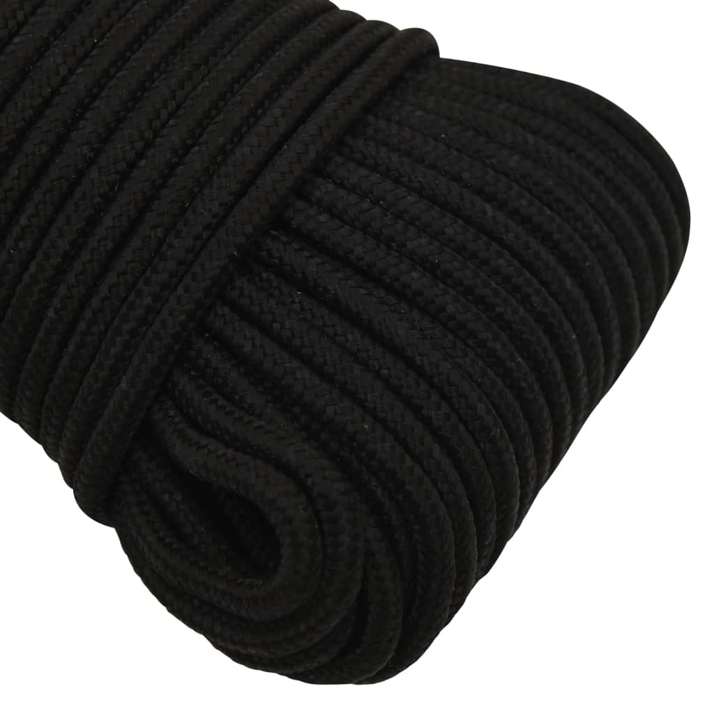 arbejdsreb 4 mm 250 m polyester sort
