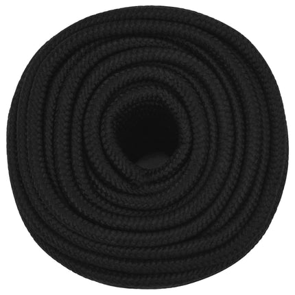 arbejdsreb 14 mm 25 m polyester sort