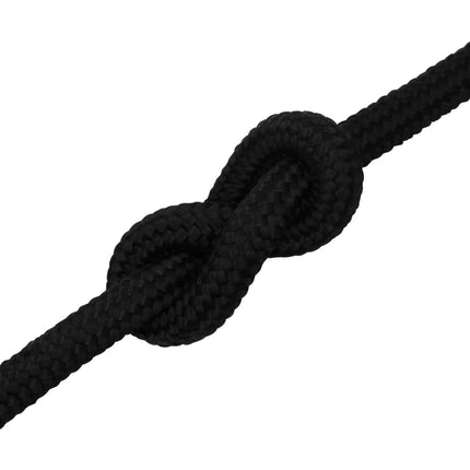 arbejdsreb 25 mm 25 m polyester sort