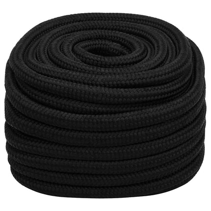 arbejdsreb 25 mm 50 m polyester sort