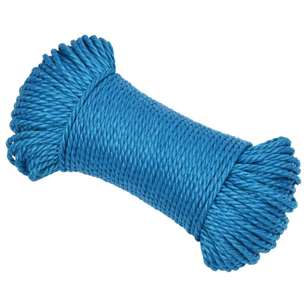 arbejdsreb 3 mm 100 m polypropylen blå