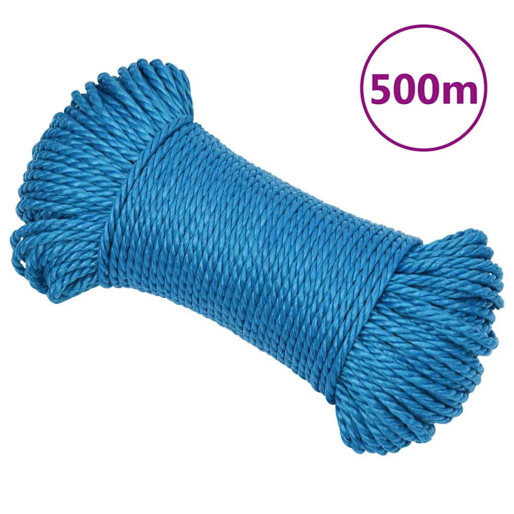 arbejdsreb 3 mm 500 m polypropylen blå billede