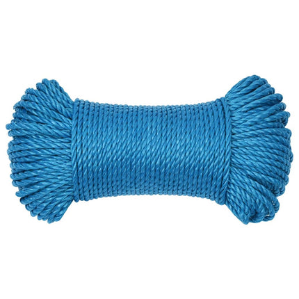 arbejdsreb 8 mm 25 m polypropylen blå