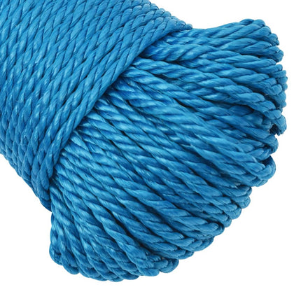 arbejdsreb 8 mm 100 m polypropylen blå