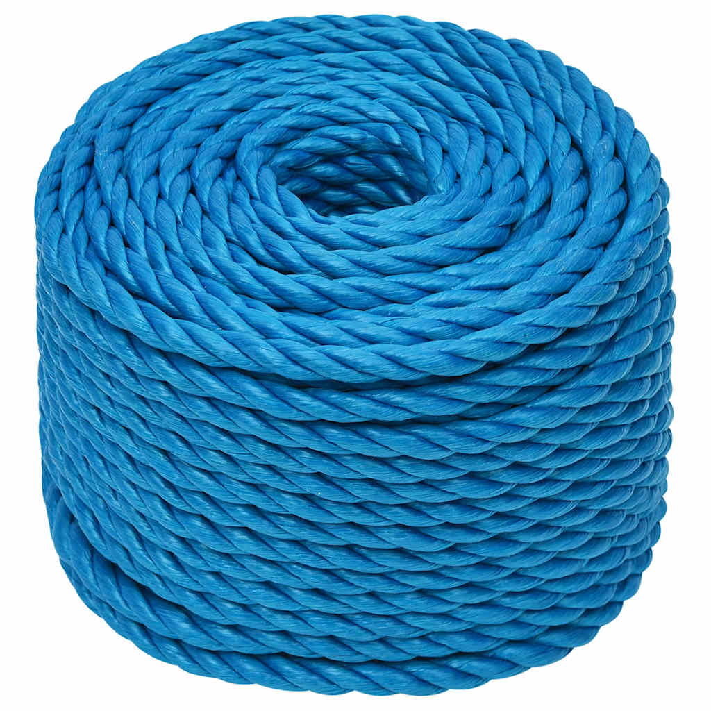 arbejdsreb 10 mm 50 m polypropylen blå