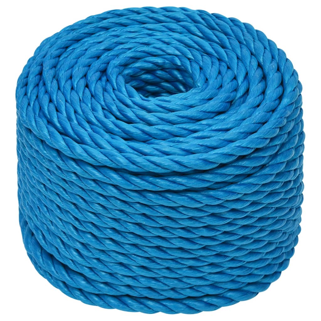arbejdsreb 12 mm 25 m polypropylen blå