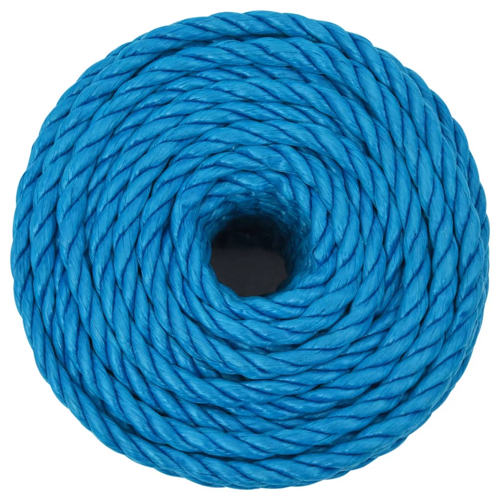 arbejdsreb 12 mm 25 m polypropylen blå