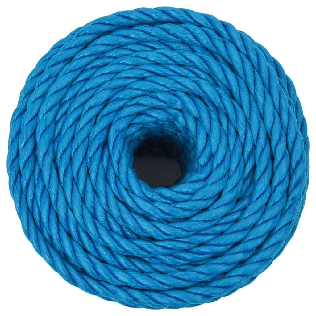 arbejdsreb 14 mm 25 m polypropylen blå