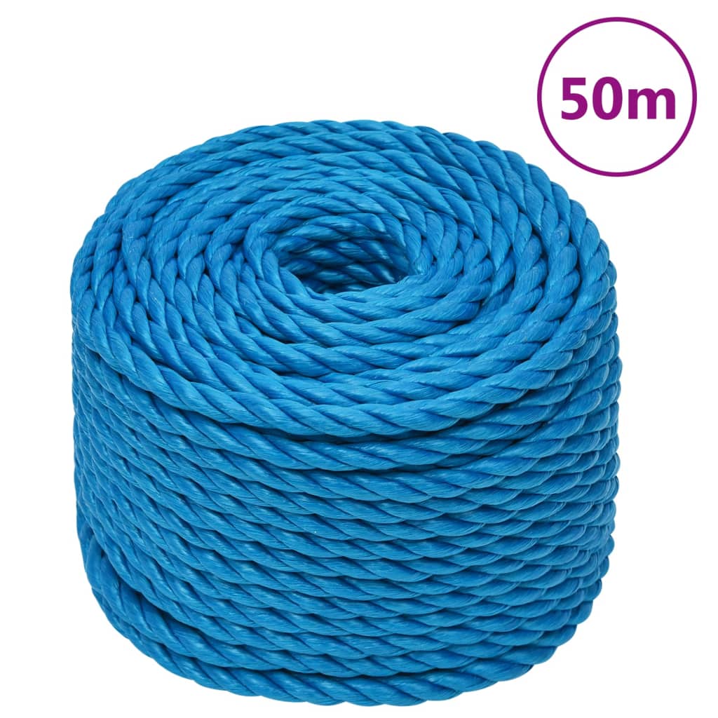 arbejdsreb 20 mm 50 m polypropylen blå